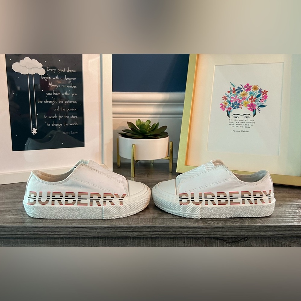 Burberry Toddler Canvas Slip-On Sneakers - Picture 3 of 13